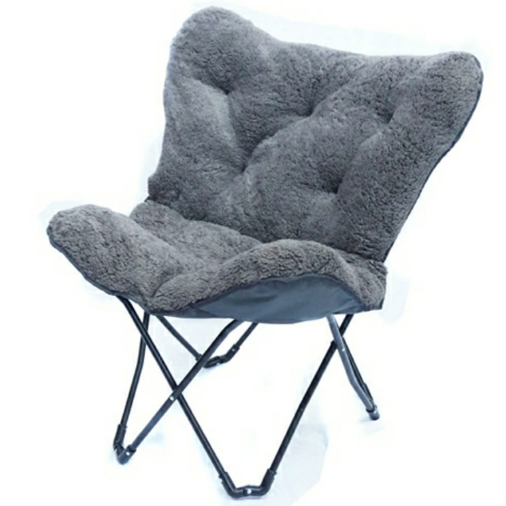 Grey Butterfly Chair Cover
